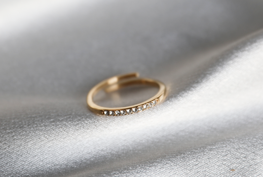 Dainty Sparkle Open Ring